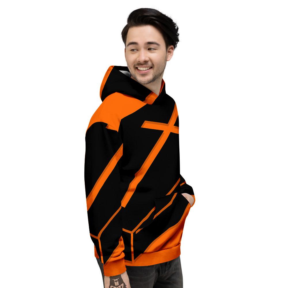 Coffin Halloween Vampire Print Men's Hoodie-grizzshop