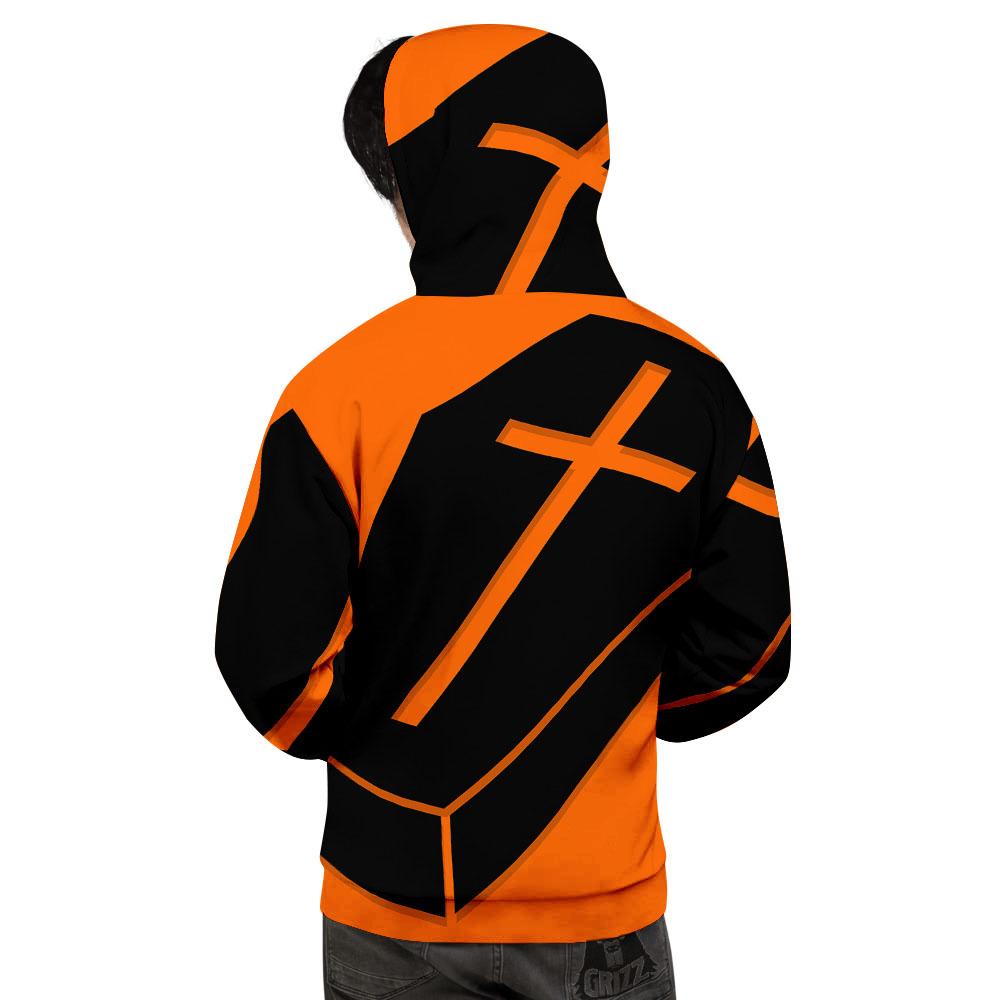 Coffin Halloween Vampire Print Men's Hoodie-grizzshop