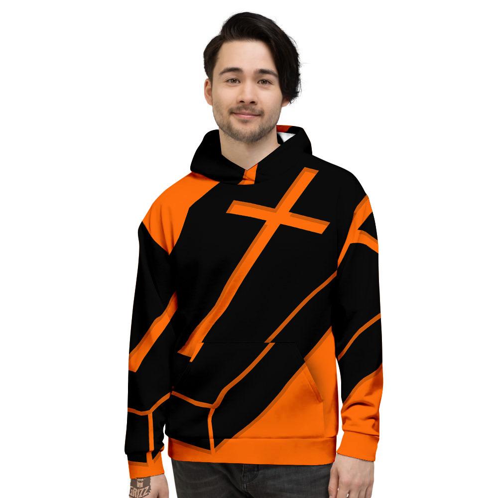 Coffin Halloween Vampire Print Men's Hoodie-grizzshop