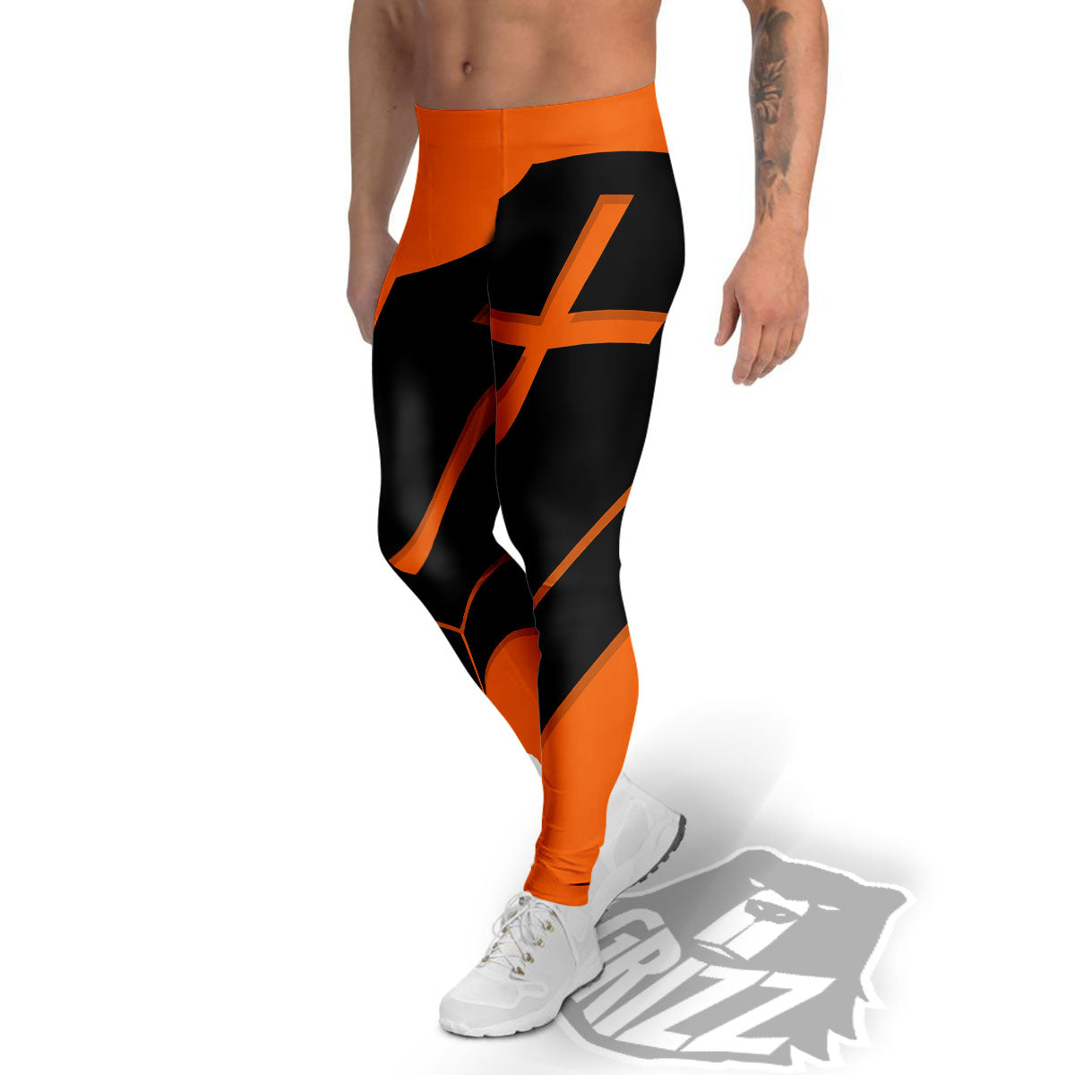 Coffin Halloween Vampire Print Men's Leggings-grizzshop