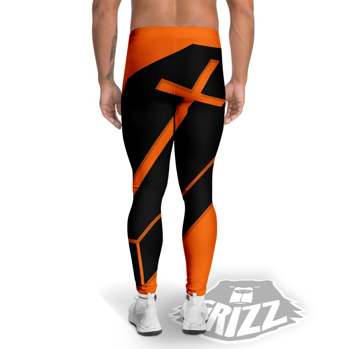 Coffin Halloween Vampire Print Men's Leggings-grizzshop
