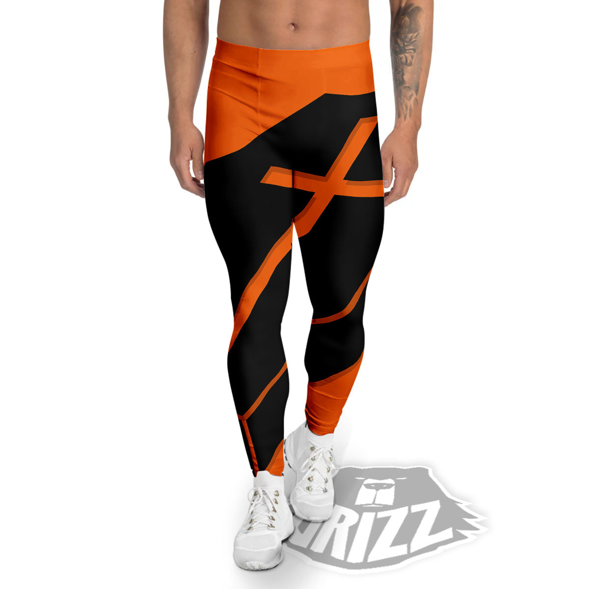 Coffin Halloween Vampire Print Men's Leggings-grizzshop
