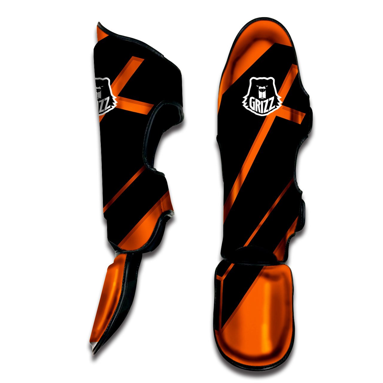 Coffin Halloween Vampire Print Muay Thai Shin Guards-grizzshop