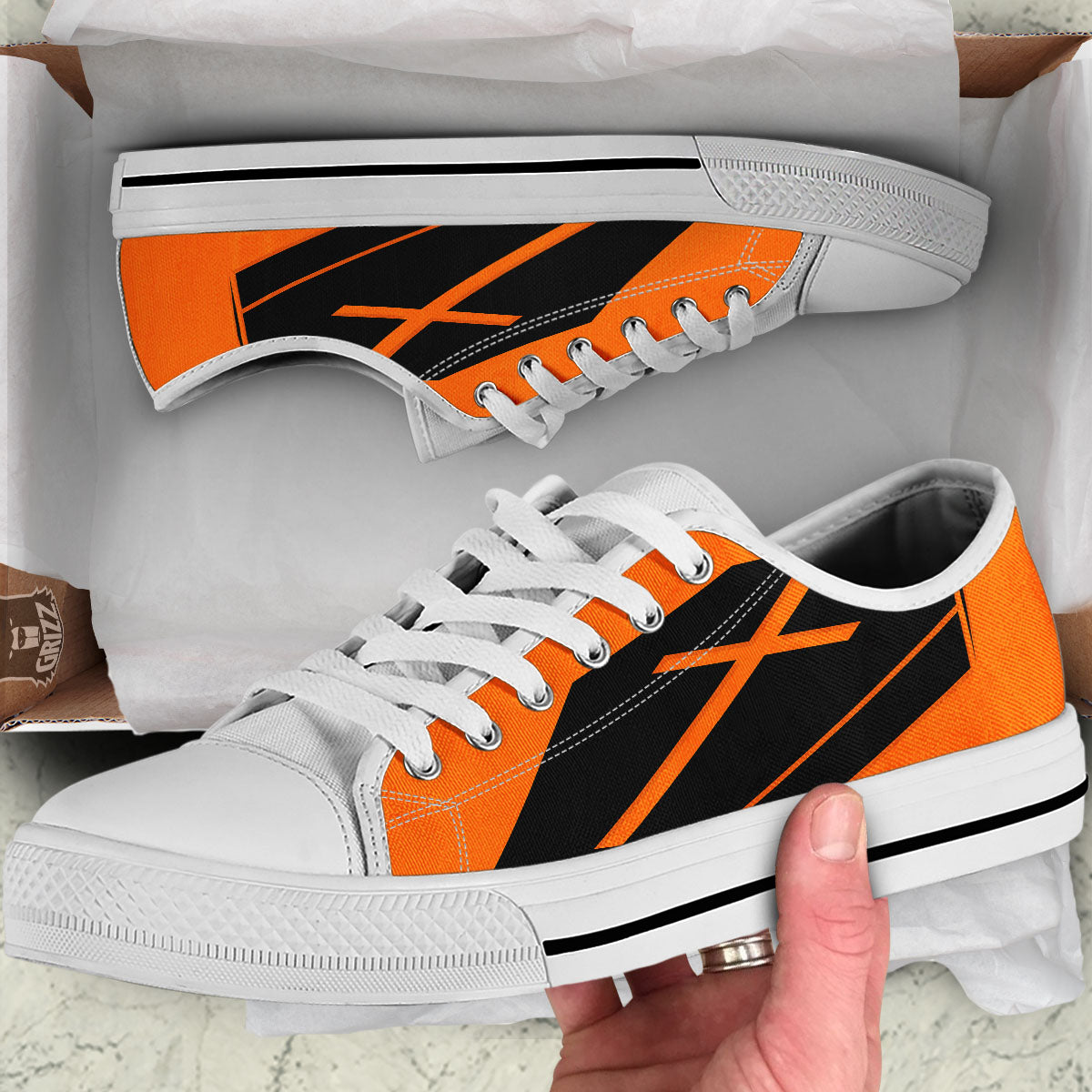 Coffin Halloween Vampire Print White Low Top Shoes-grizzshop