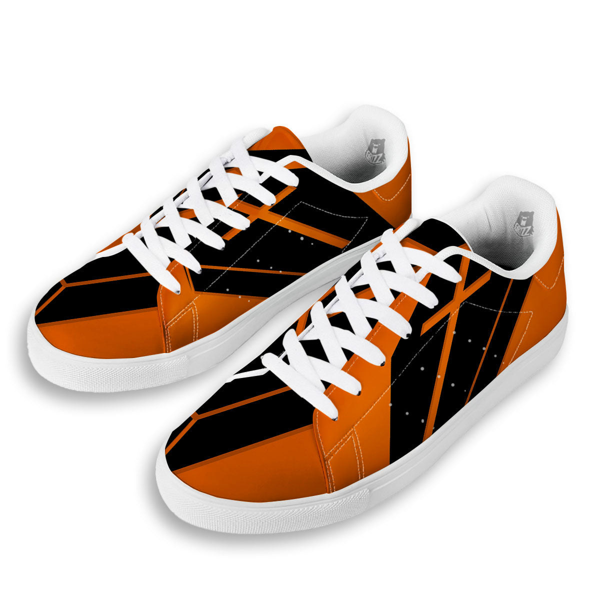 Coffin Halloween Vampire Print White Low Top Sneakers-grizzshop