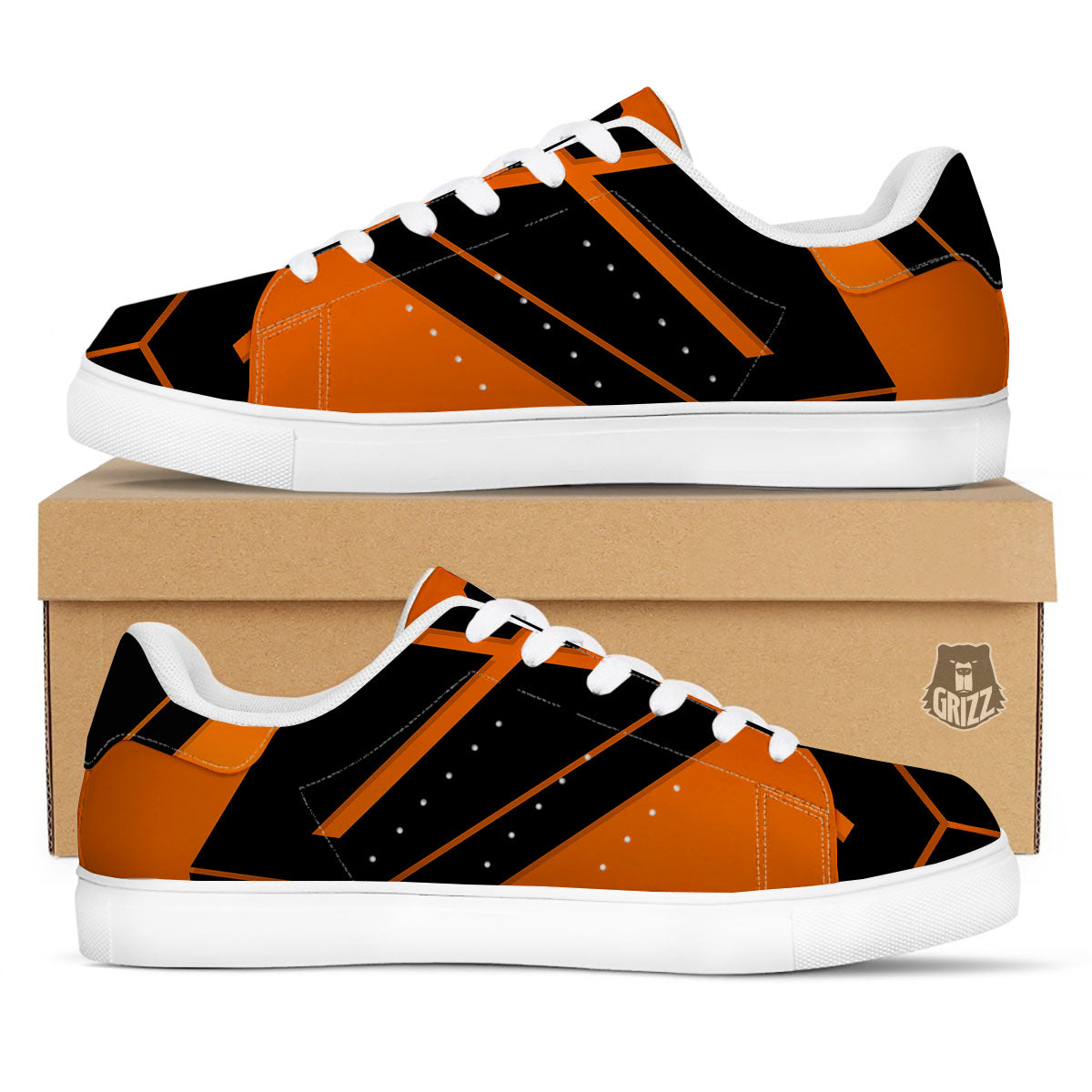 Coffin Halloween Vampire Print White Low Top Sneakers-grizzshop