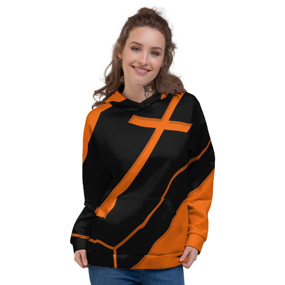 Coffin Halloween Vampire Print Women's Hoodie-grizzshop