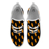 Coffin Orange Halloween Print Pattern White Athletic Shoes-grizzshop