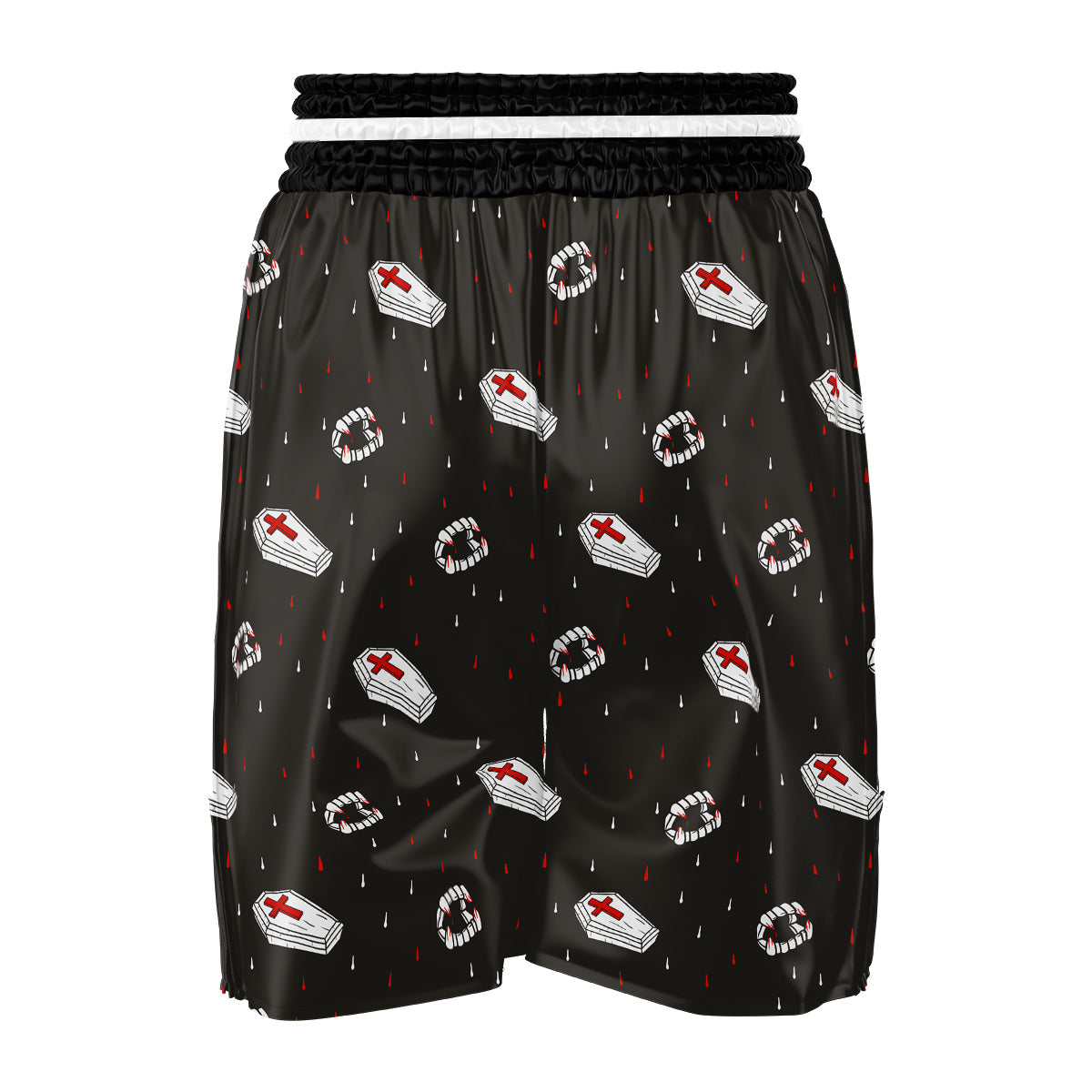 Coffin Vampire Print Pattern Boxing Shorts-grizzshop