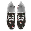 Coffin Vampire Print Pattern White Athletic Shoes-grizzshop