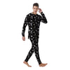 Coffin White And Black Print Pattern Men's Pajamas-grizzshop