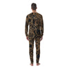 Cogs And Gears Steampunk Brass Print Men's Pajamas-grizzshop