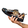 Cogs And Steampunk Gears Print Black Sneaker-grizzshop