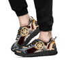 Cogs And Steampunk Gears Print Black Sneaker-grizzshop