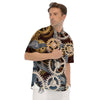 Cogs And Steampunk Gears Print Men's Short Sleeve Shirts-grizzshop