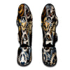 Cogs And Steampunk Gears Print Muay Thai Shin Guards-grizzshop