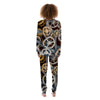 Cogs And Steampunk Gears Print Women's Pajamas-grizzshop