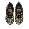 Cogwheels Steampunk Print Black Sneaker-grizzshop