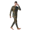 Cogwheels Steampunk Print Men's Pajamas-grizzshop