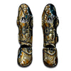 Cogwheels Steampunk Print Muay Thai Shin Guards-grizzshop