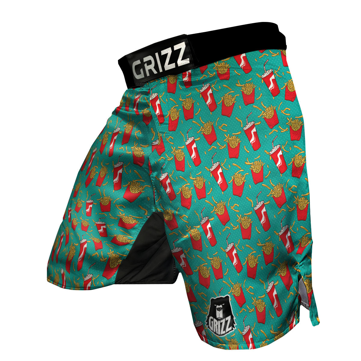 Cola And French Fries Print Pattern MMA Shorts-grizzshop