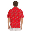 Cola Bottle Print Pattern Men's Short Sleeve Shirts-grizzshop