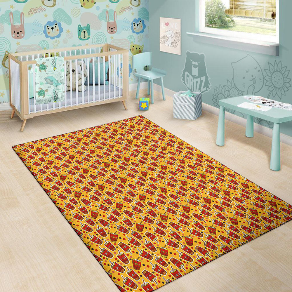 Cola Glass Print Pattern Floor Mat-grizzshop