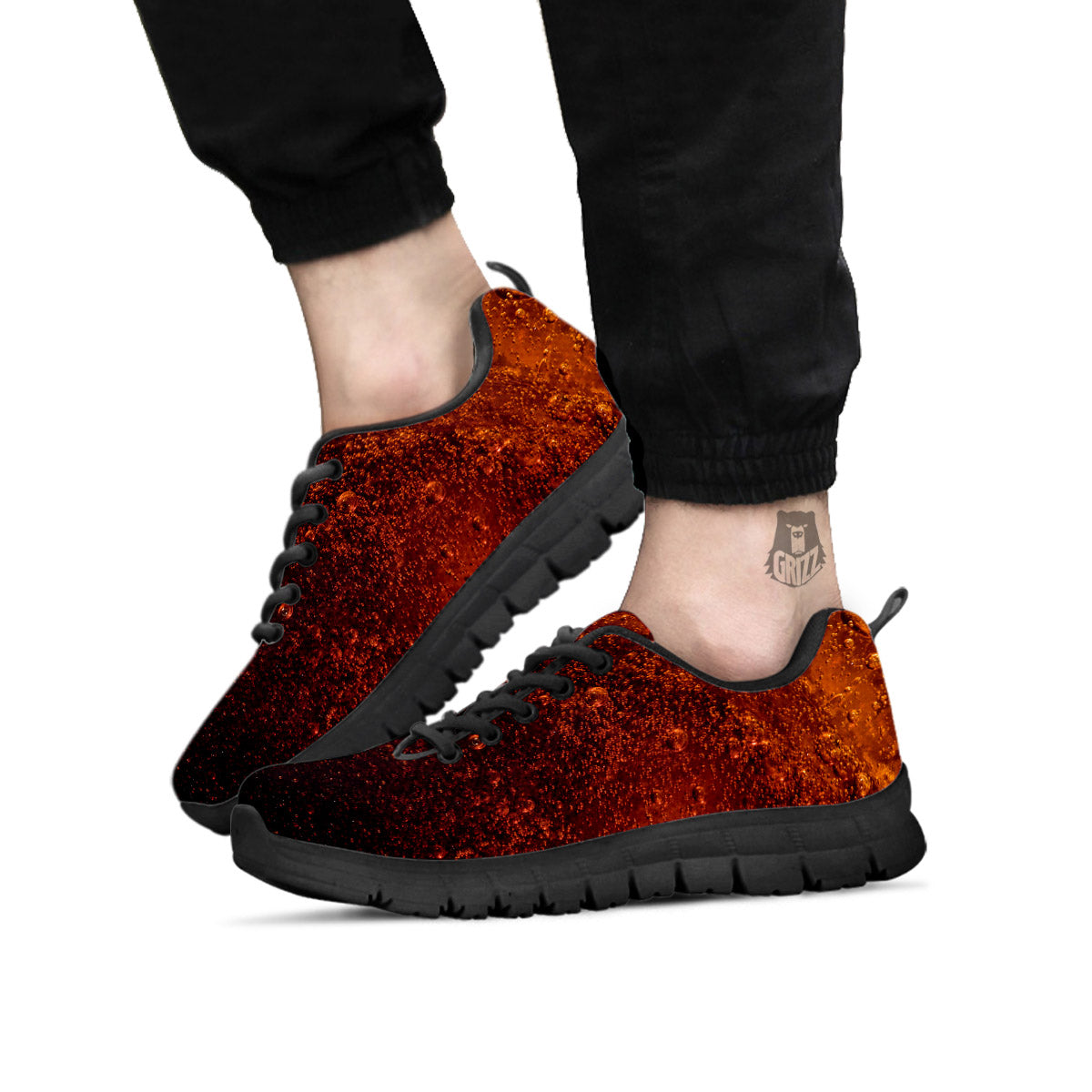 Cola Print Black Sneaker-grizzshop