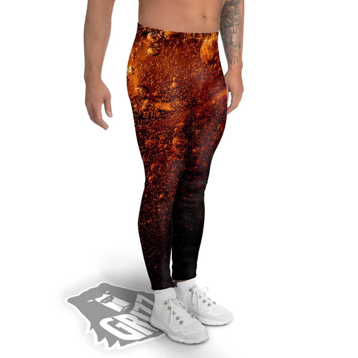 Cola Print Men's Leggings-grizzshop