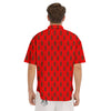 Cola Print Pattern Men's Short Sleeve Shirts-grizzshop