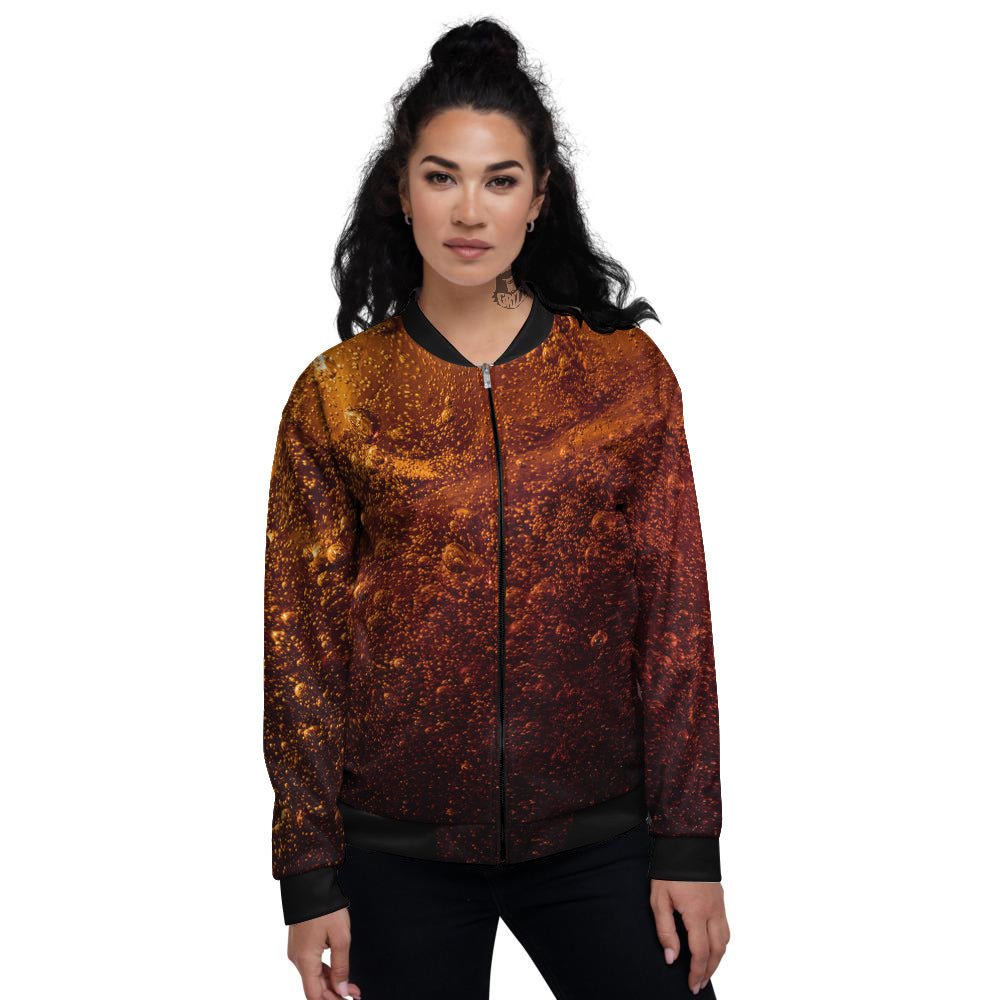Cola Print Women's Bomber Jacket-grizzshop