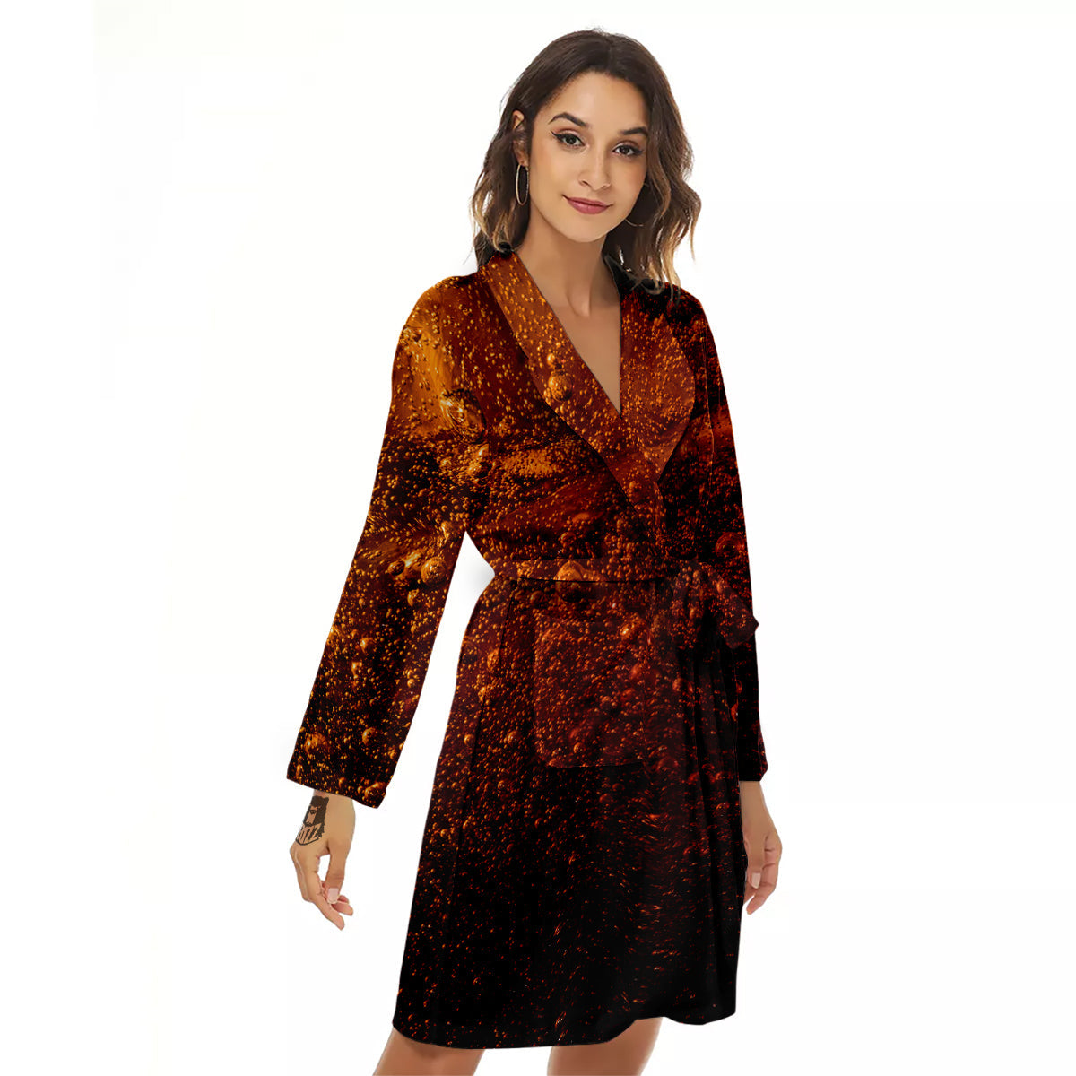 Cola Print Women's Robe-grizzshop
