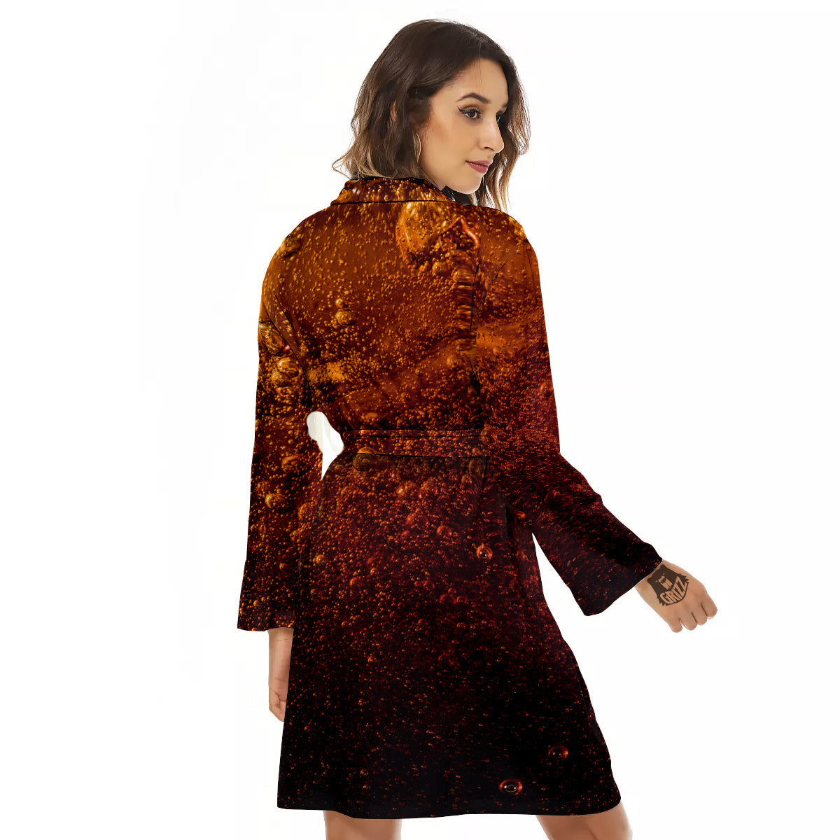 Cola Print Women's Robe-grizzshop