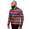 Coloful Mexican Baja Men's Bomber Jacket-grizzshop