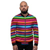 Coloful Mexican Baja Men's Bomber Jacket-grizzshop