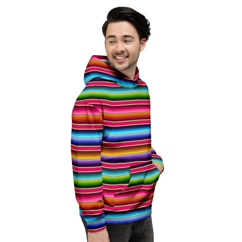 Coloful Mexican Baja Men's Hoodie-grizzshop