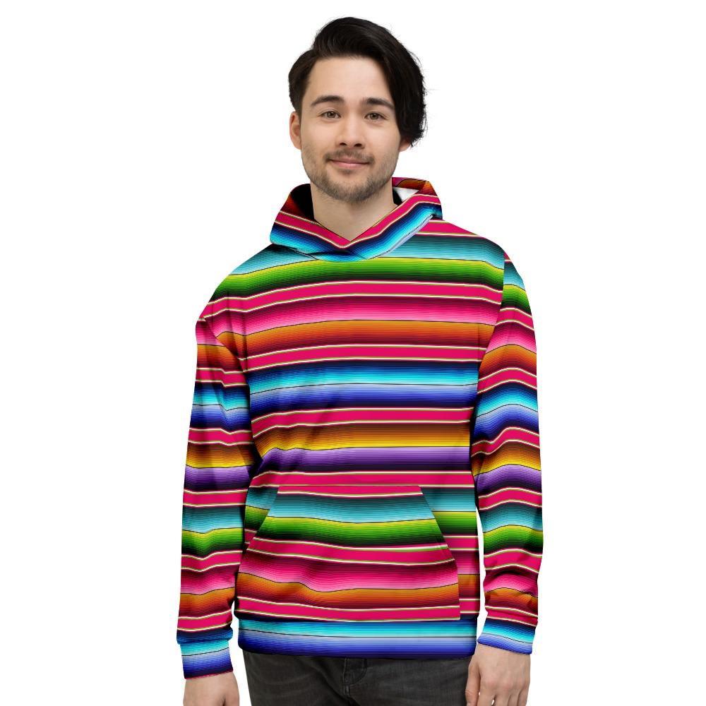 Coloful Mexican Baja Men's Hoodie-grizzshop