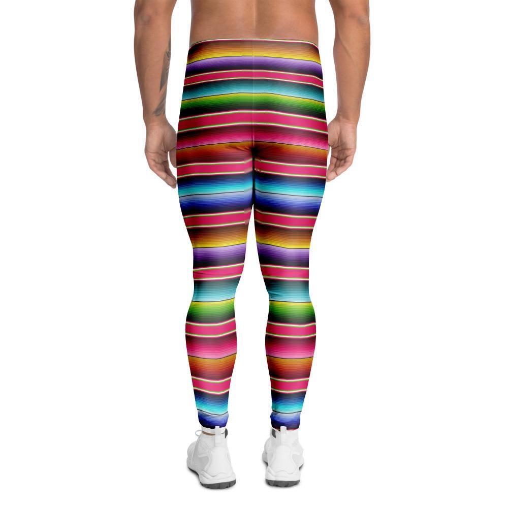 Coloful Mexican Baja Men's Leggings-grizzshop