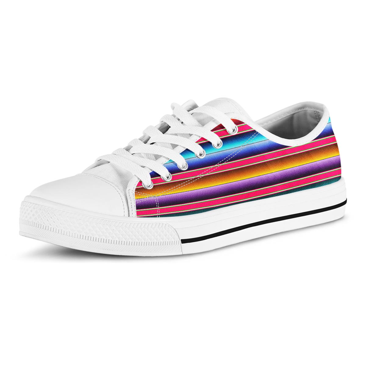 Coloful Mexican Baja Men's Low Top Shoes-grizzshop