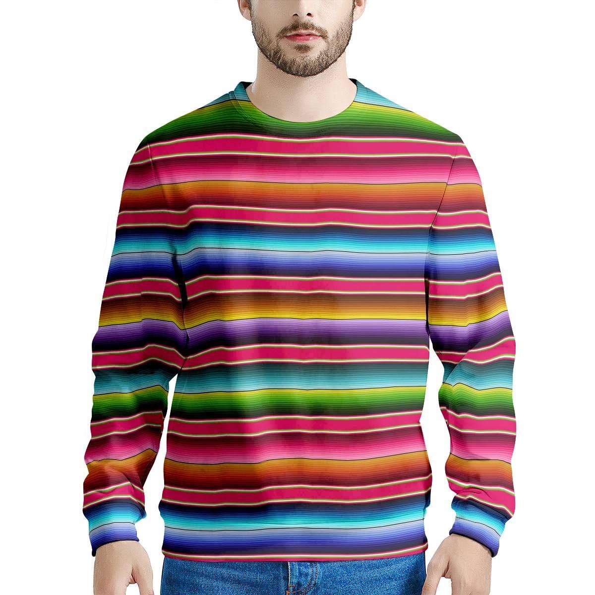 Coloful Mexican Baja Men's Sweatshirt-grizzshop