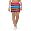 Coloful Mexican Baja Mini Skirt-grizzshop