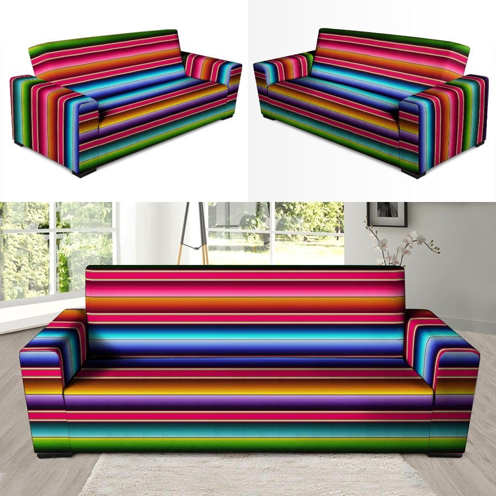 Coloful Mexican Baja Sofa Cover-grizzshop