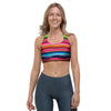 Coloful Mexican Baja Sports Bra-grizzshop