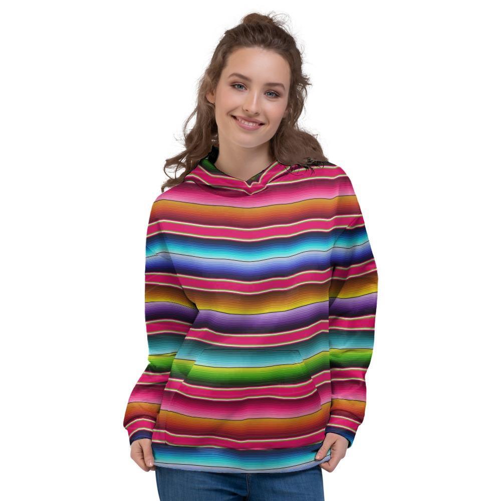 Coloful Mexican Baja Women's Hoodie-grizzshop