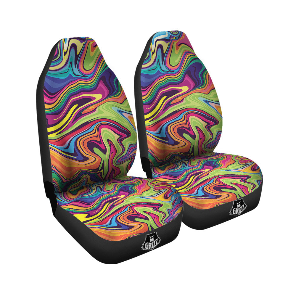 Colorfu Psychedelic Print Car Seat Covers-grizzshop