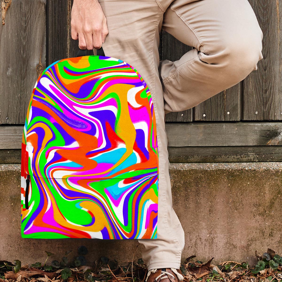 Colorful Abstract Backpack-grizzshop