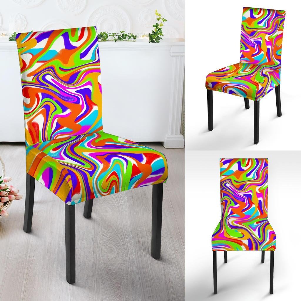 Colorful Abstract Chair Cover-grizzshop
