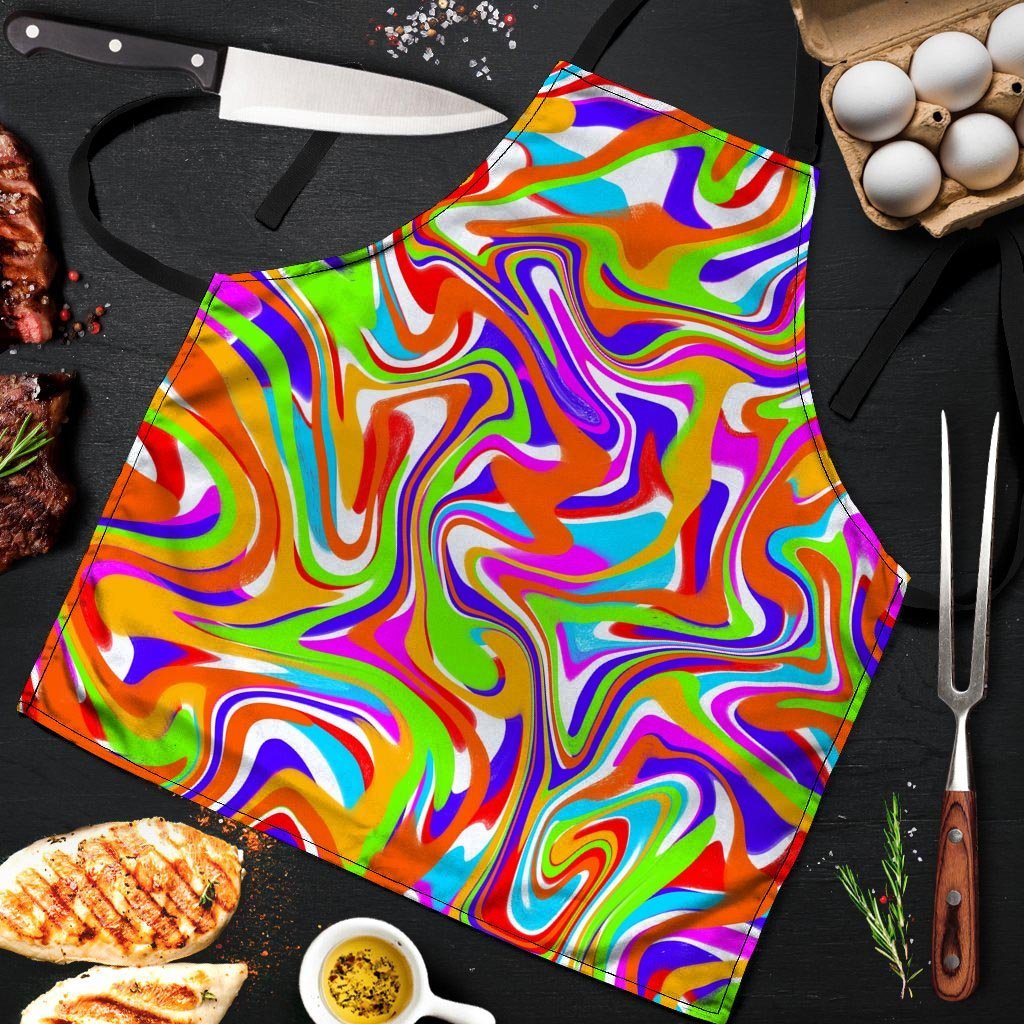 Colorful Abstract Men's Apron-grizzshop