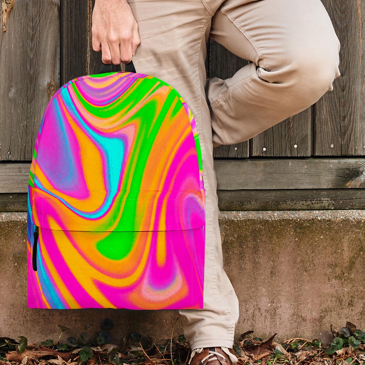 Colorful Abstract Paint Backpack-grizzshop