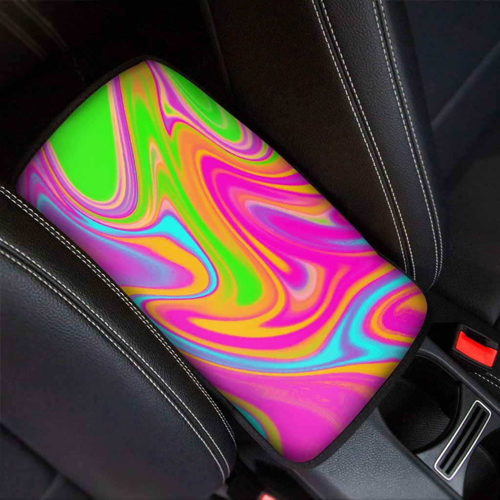 Colorful Abstract Paint Car Console Cover-grizzshop